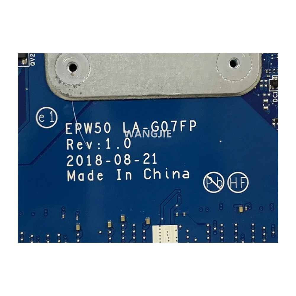 For HP 250 G7 Laptop Motherboard EPW50 LA-G07FP i5-8265U L49981