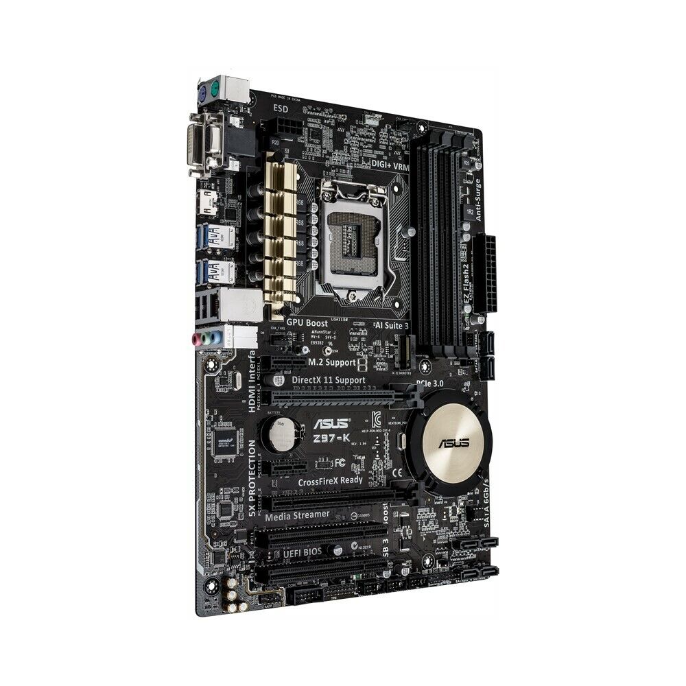 PCパーツ ASUS - asus z97-k FOR ASUS Z97-K Motherboard Supports I7 4790K DDR3 32GB