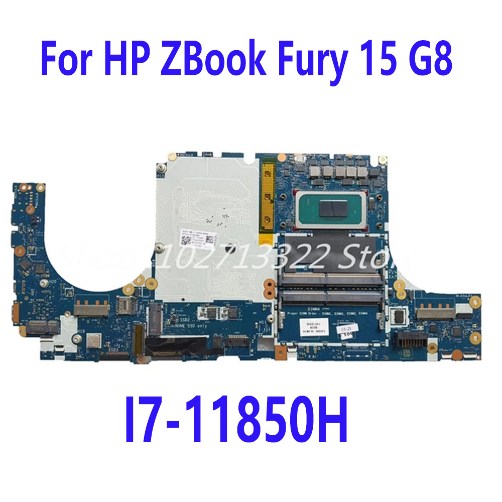 FOR HP Zbook Fury 15 G8 Laptop Motherboard I7-11850H GPZ50-LA