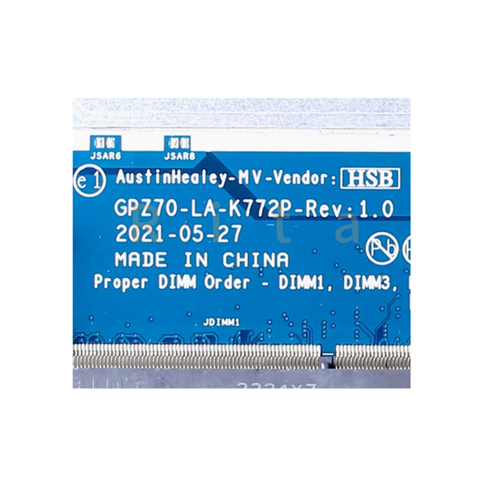 For HP Zbook Fury 17 G8 Laptop Motherboard I7-11850H GPZ70-LA