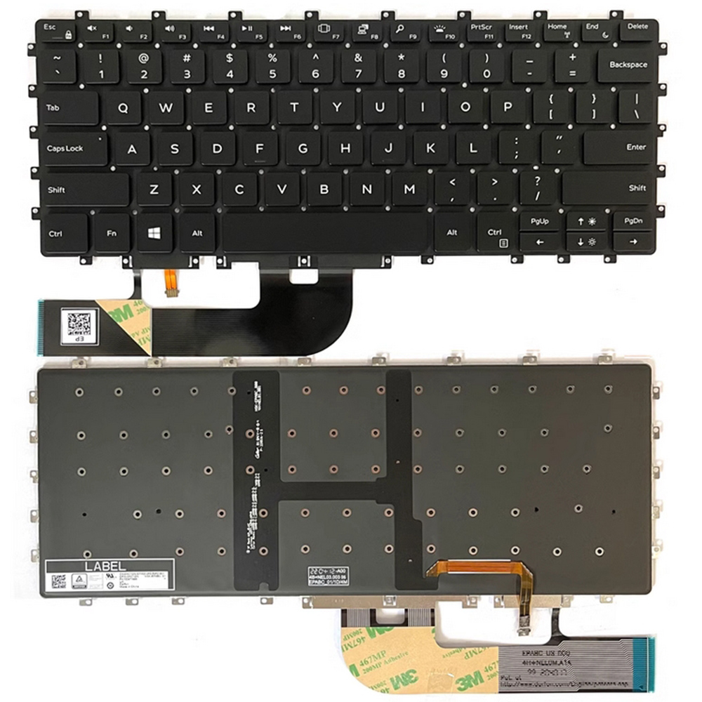 For Dell XPS 15 9575 Precision 5530 2-in-1 P73F Laptop Keyboard