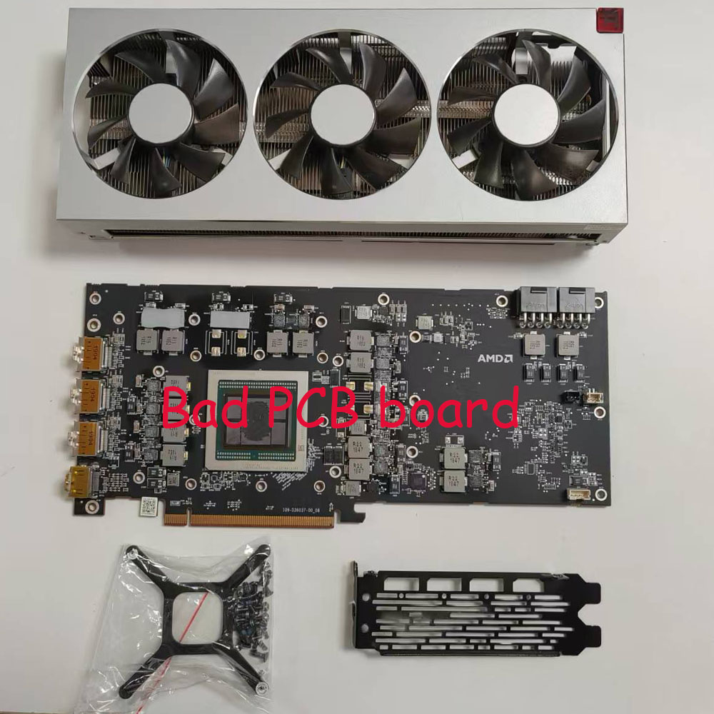 For AMD Radeon VII Heatsink Cooling Fan with Bad PCB Board | eBay