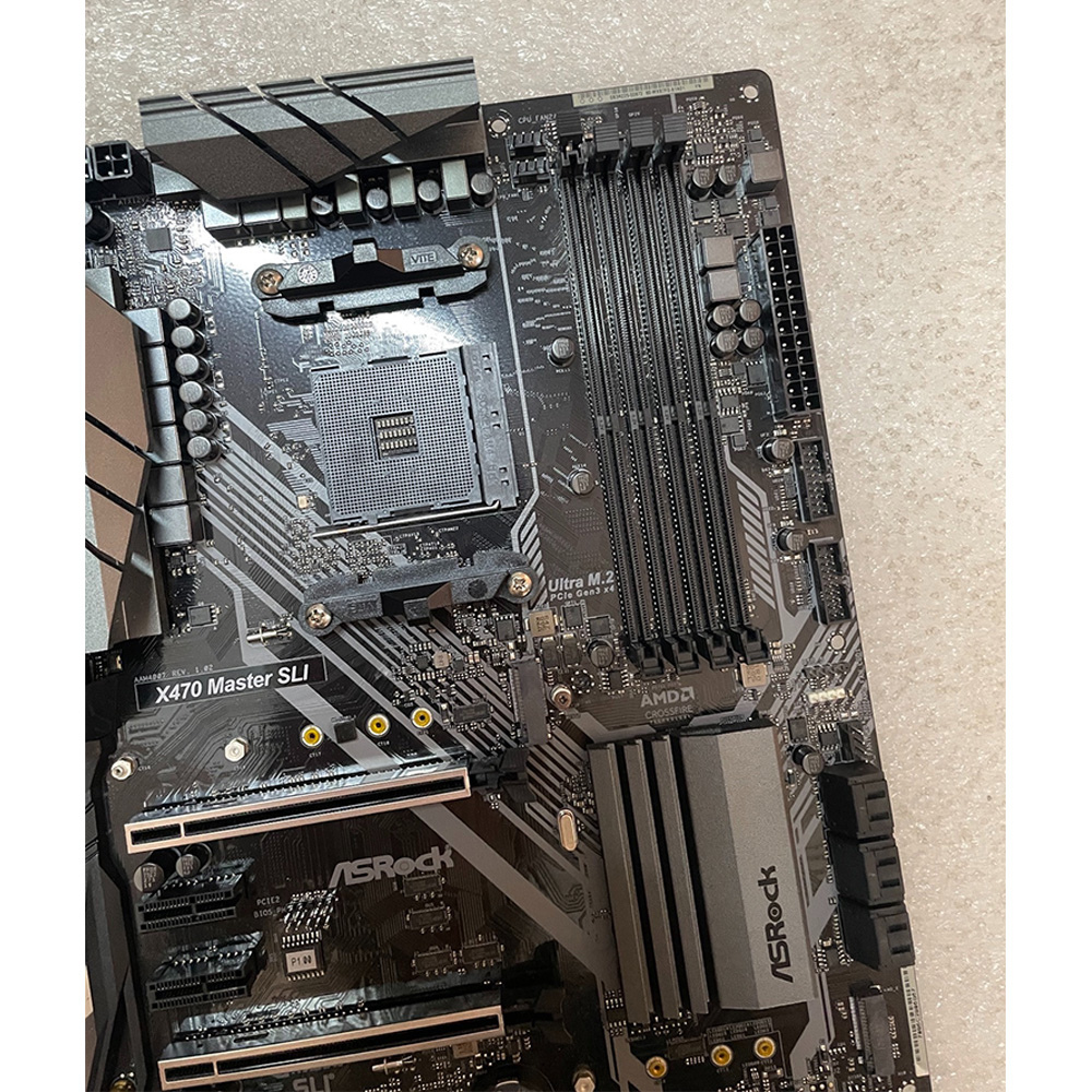 FOR ASROCK X470 Master SLI Motherboard AMD AM4 Interface DDR4