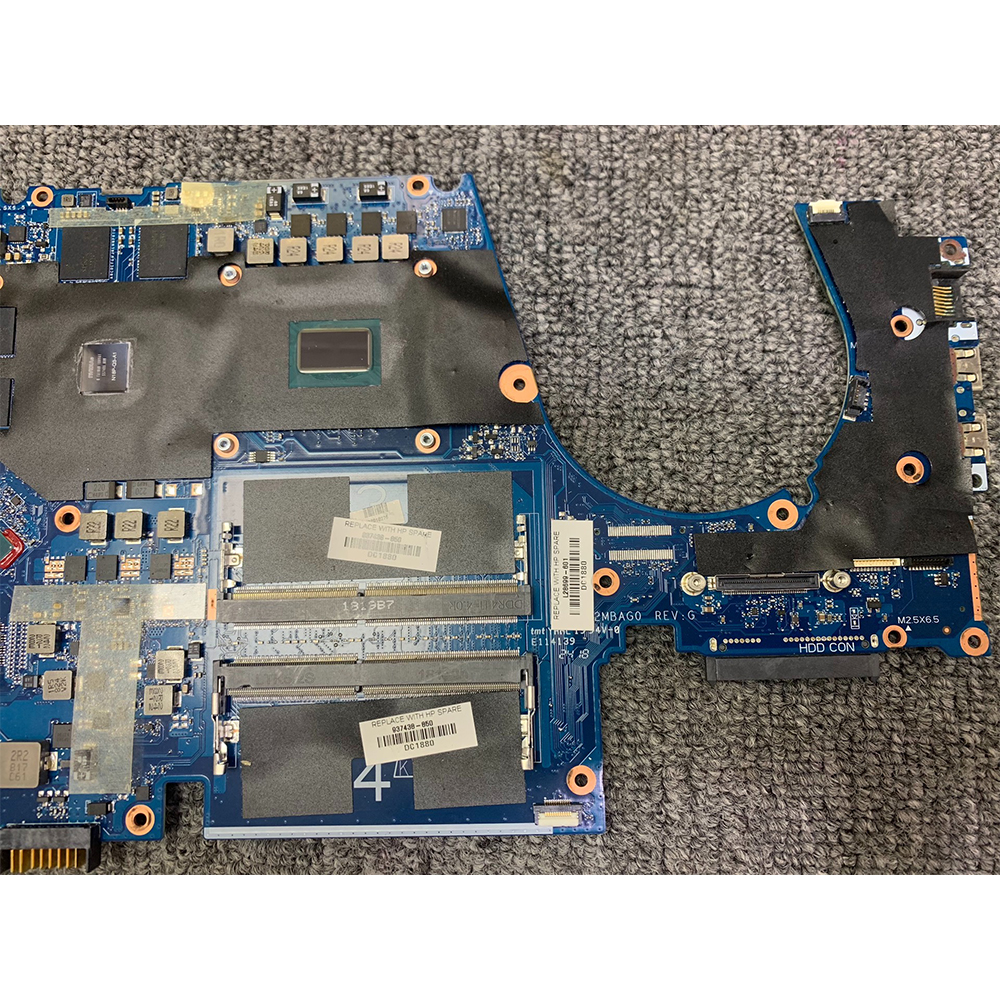 For HP ZBook 15 G5 i7-8750H P2000 4GB Laptop Motherboard