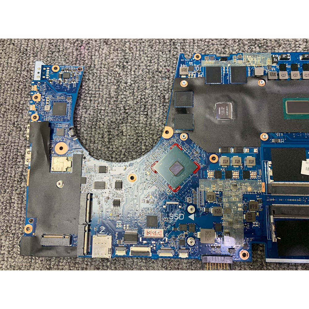 For HP ZBook 15 G5 i7-8750H P2000 4GB Laptop Motherboard