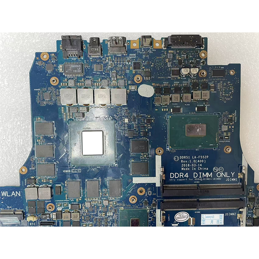For Dell Alienware 17 R5 i9-8950HK GTX1080 8G Motherboard LA-F552P