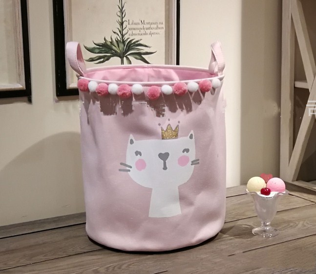 Storage Bins Laundry Hamper Basket Bucket Bin Kid Toy Clothes Organizer - Picture 13 of 13