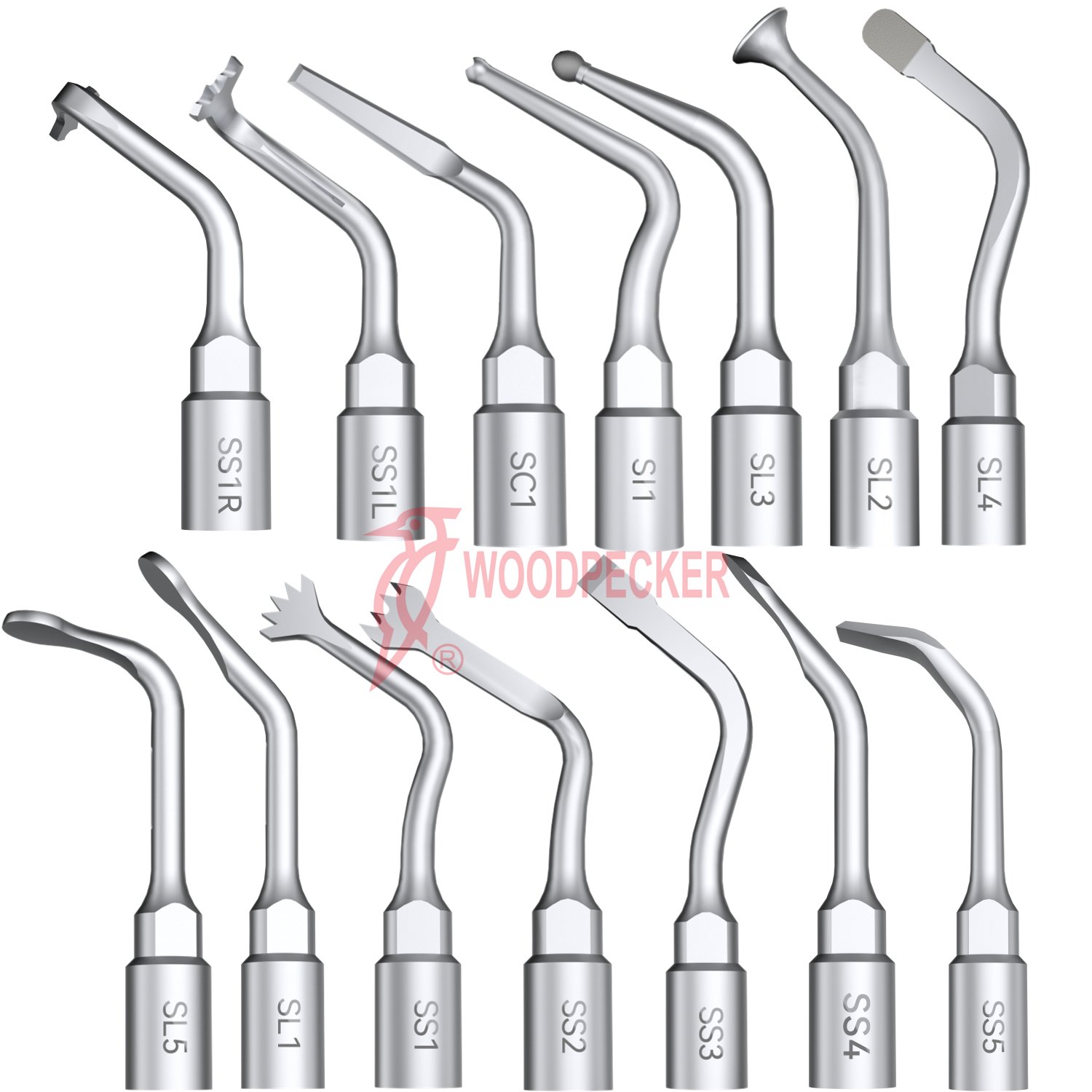 Woodpecker U Tips For US-II LED Bone Surgery – Compatible With US1 US3 UC1 UI1 & Mectron