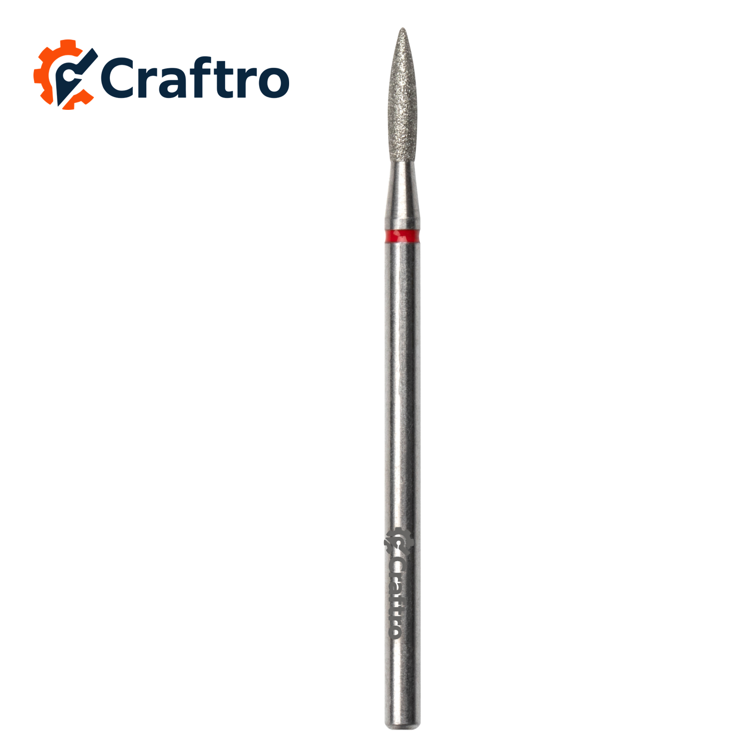 Craftro 3/32” Diamond Nail Drill Bit for Electric E-File Flame Shape Fine Medium