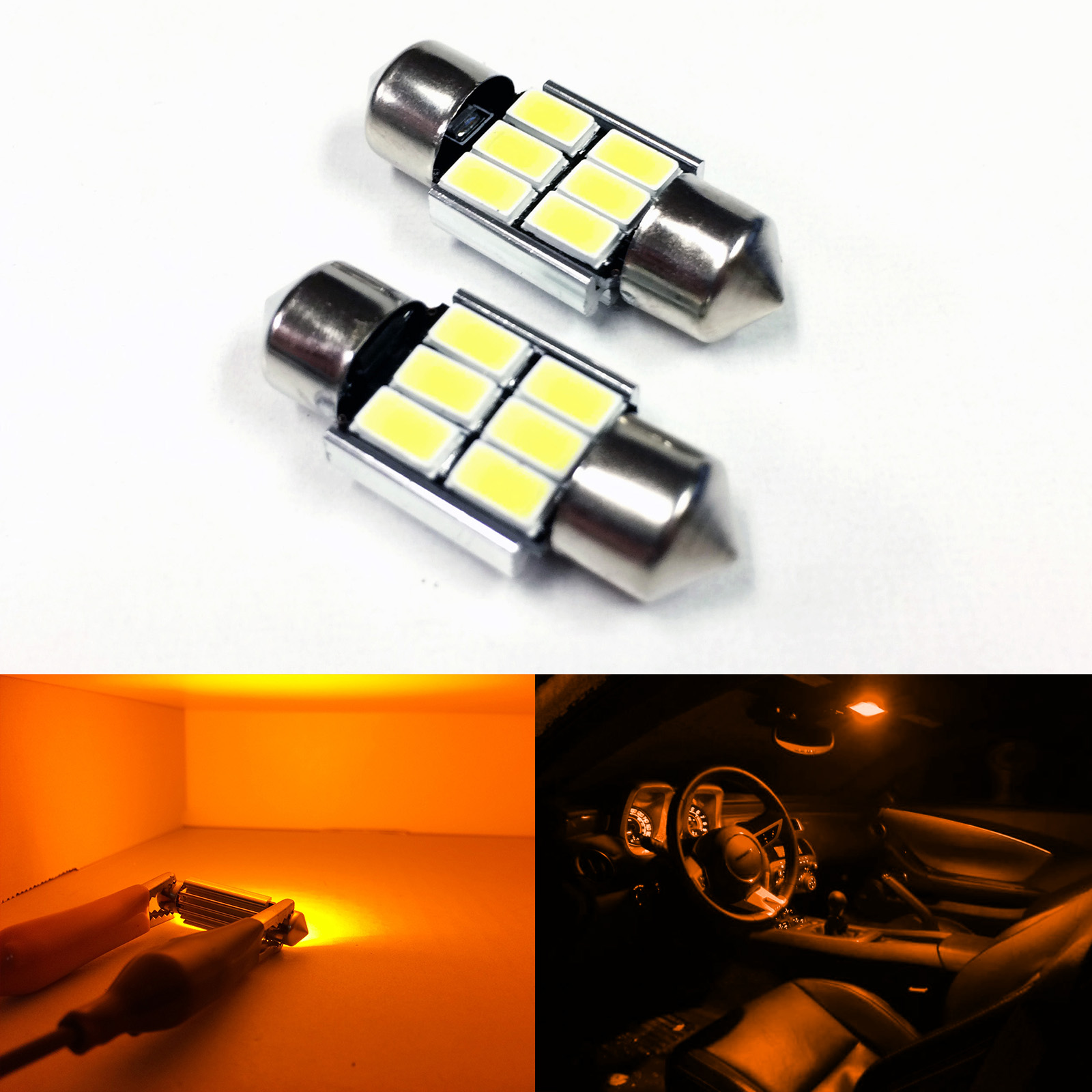 G4 AUTOMOTIVE 2x 42mm 6429 Canbus LED Bulb SMD3030 Interior Map Light Cool White