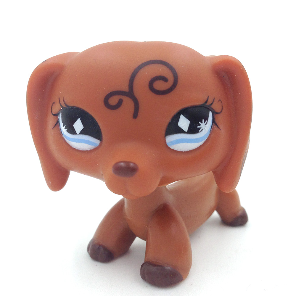 Littlest Pet Shop LPS Dachshund Dog Action Figures Collection Kids Toys