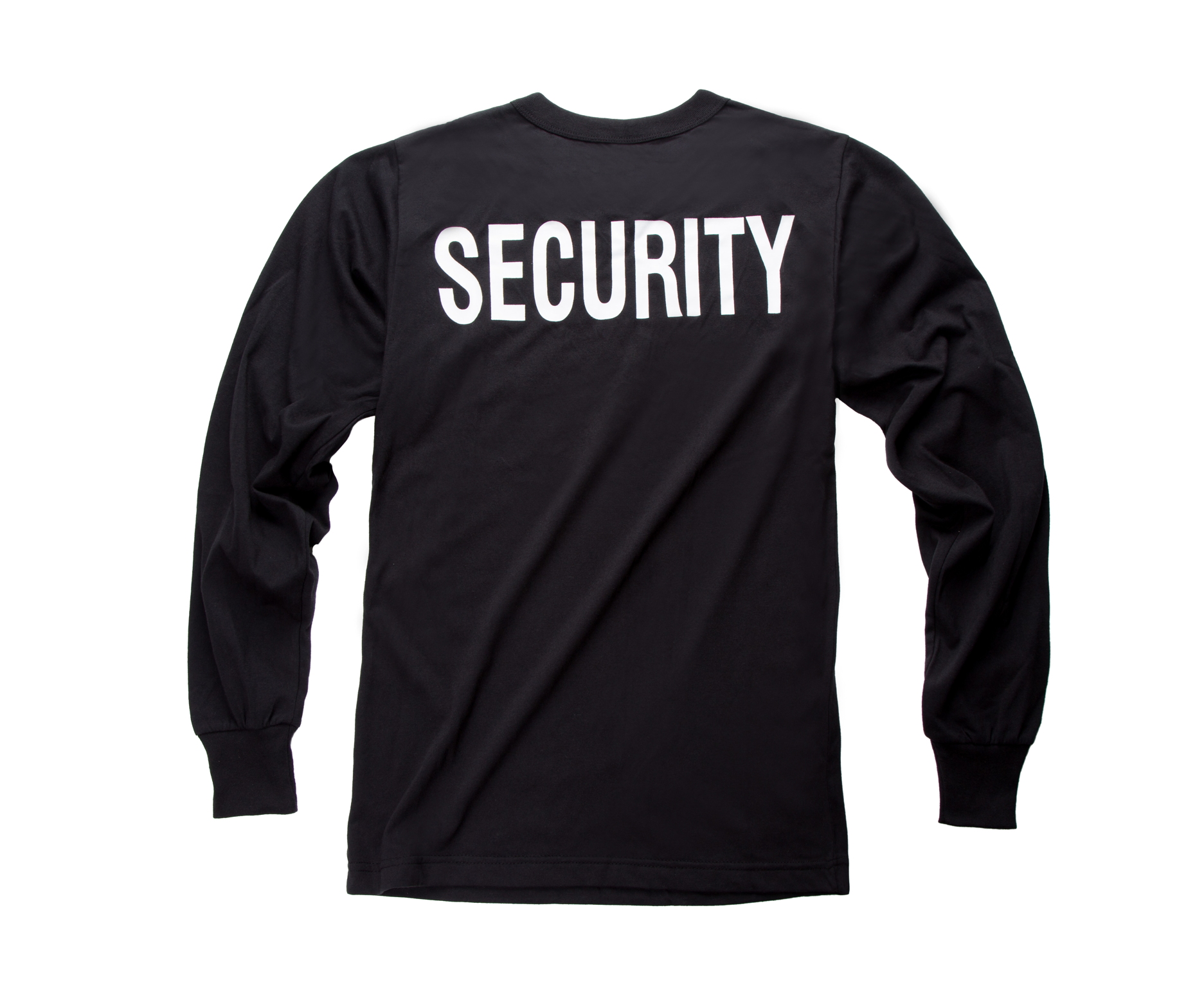 New Mens Army Style Security Uniform T-shirt Tee - Black -size S, M, L ...