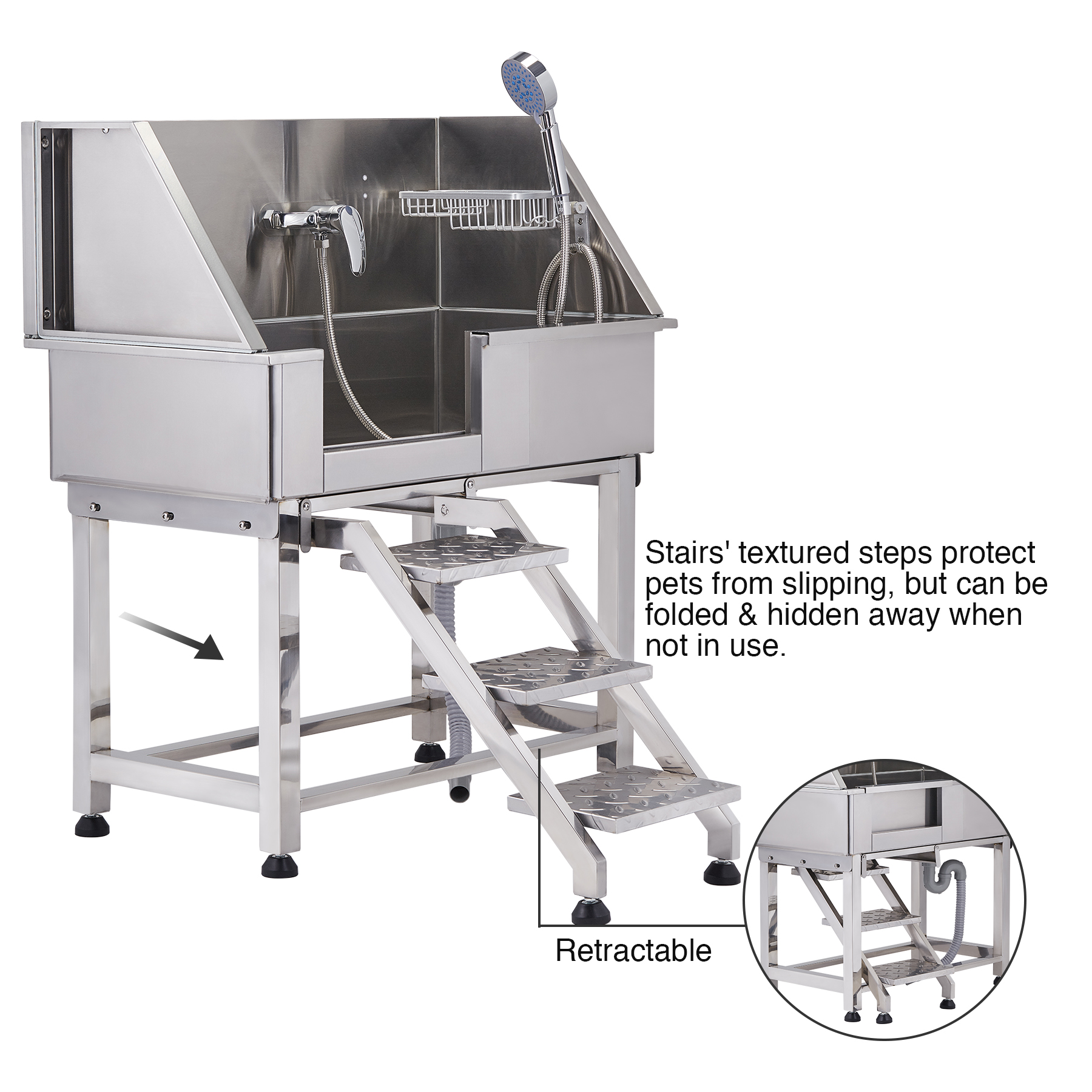 34'' 50" Pet Dog Grooming Bath Tub Electric Lifting Station