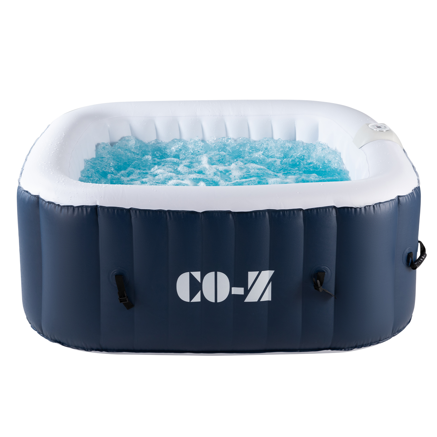 5'x5' Inflatable Hot Tub Portable Jacuzzi with 120 Jets & Air Pump