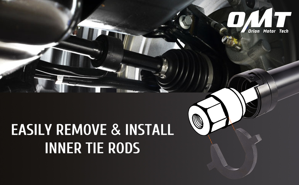 Master Inner Tie Rod Removal and Installation Tool Set 12 Crowfoot