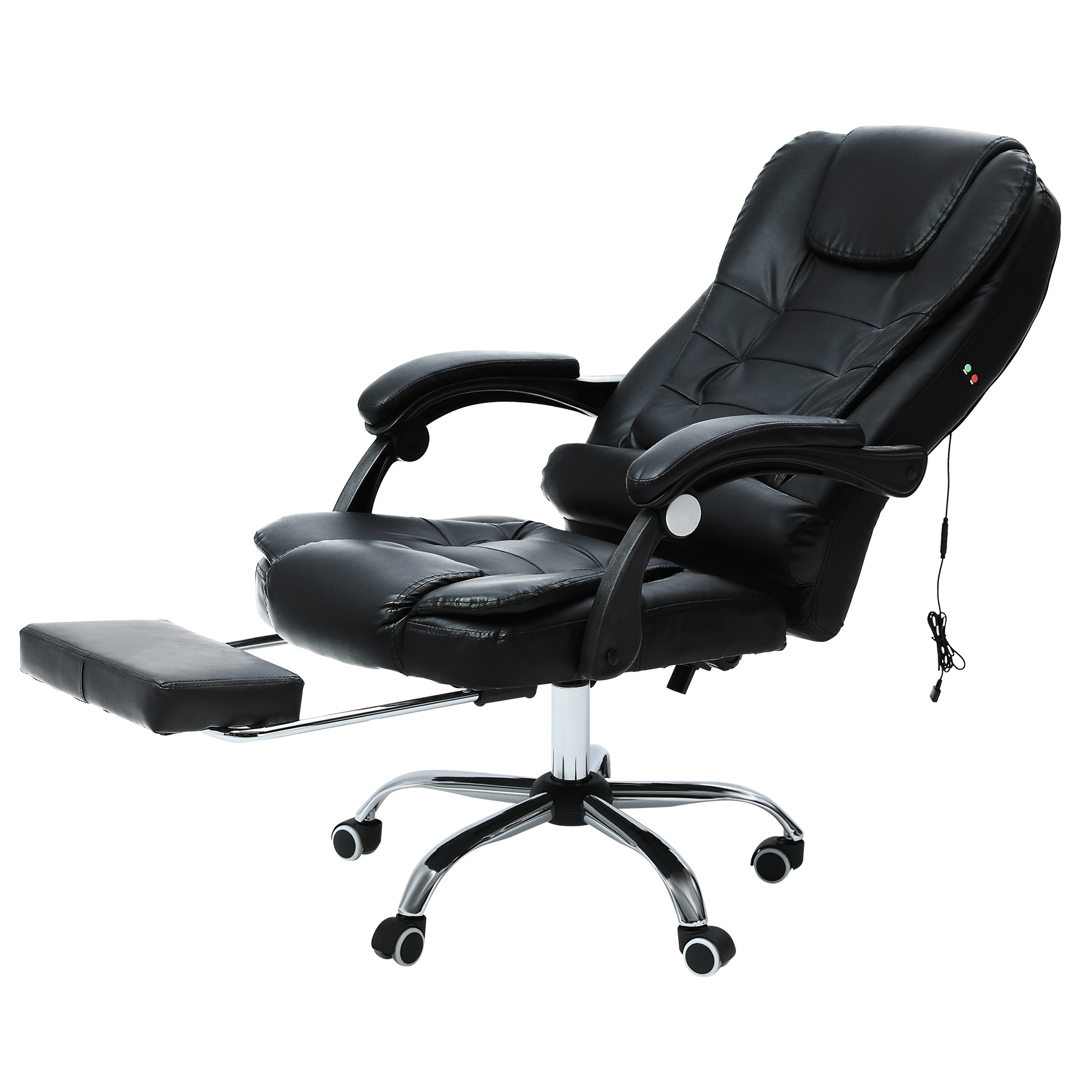 Maplin Plus High-Back Faux Leather Swivel Reclining Office Gaming Chai, Desks & Chairs, Maplin