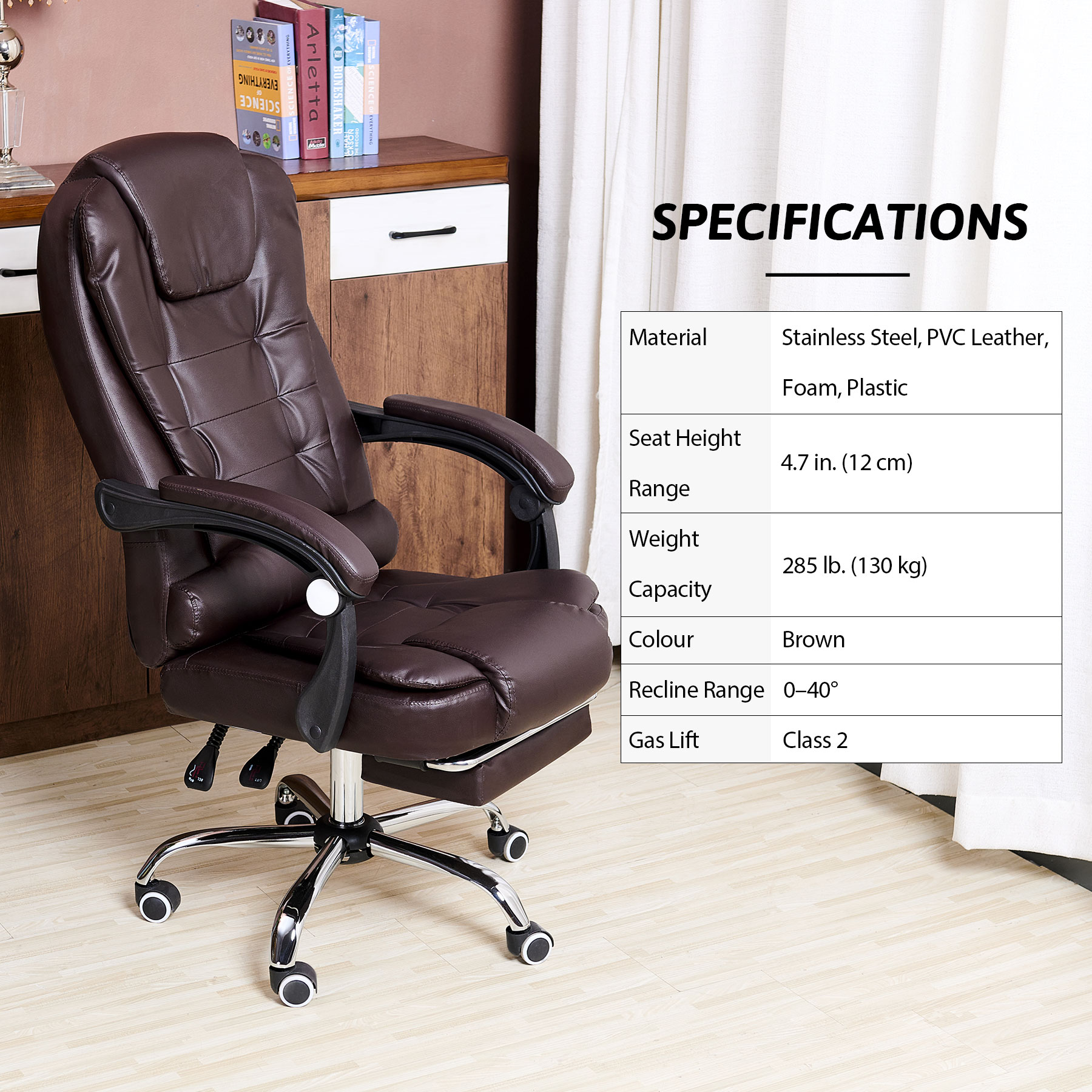 Ergonomic Massage Office Chair with 7-Point Vibration, Faux Leather High  Back Executive Office Chair with Comfort Lumbar Support Upholstered Linkage