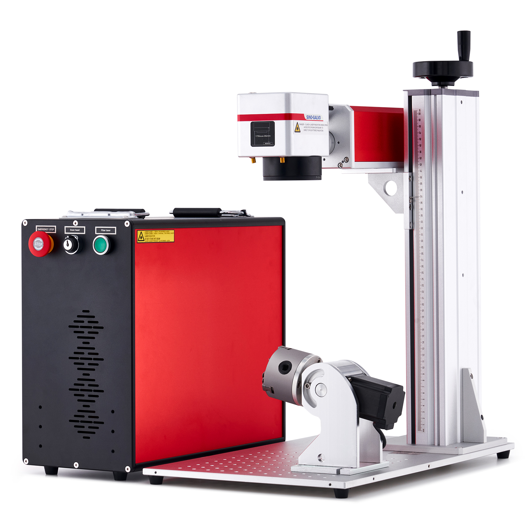 60W MOPA Fiber Laser Marking Machine MOPA JPT M7 Fiber Laser Engraver  150×150mm+80mm Rotary Attachment