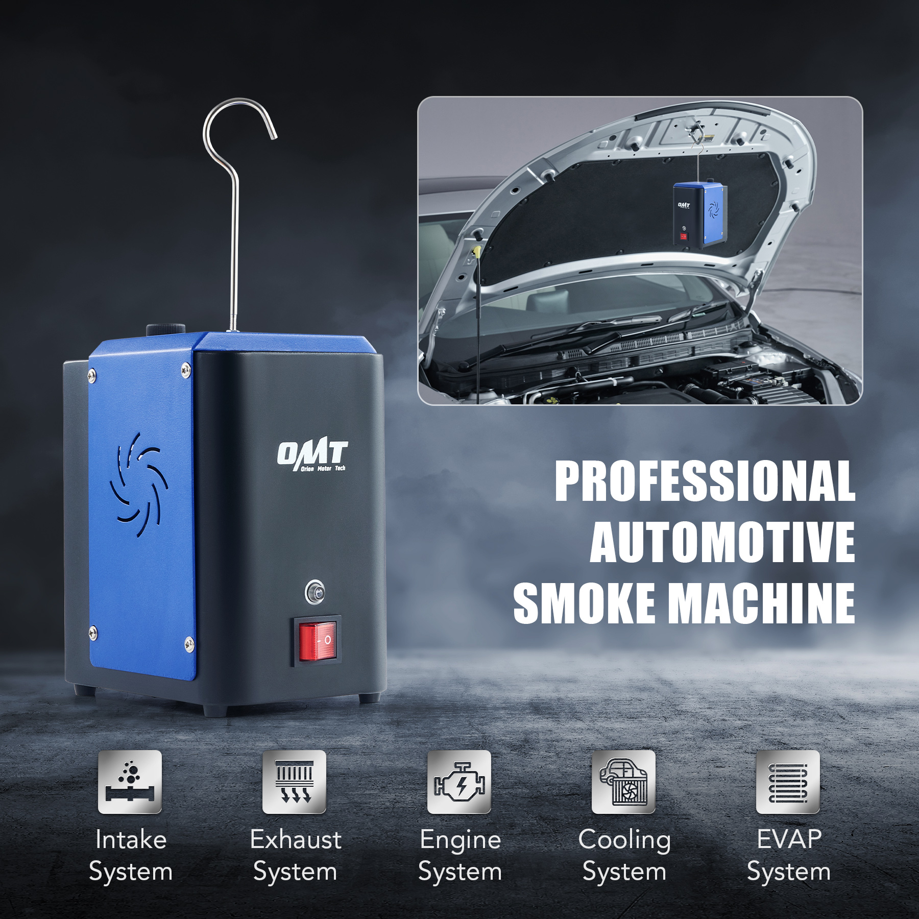 Automotive EVAP Smoke Leak Detector Machine Pipe System Vacuum ...