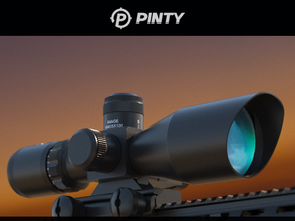 2.5-10x40 Tactical Rifle Scope Red&Green Mil-dot illuminated