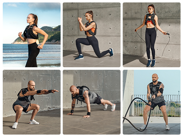 ZELUS Adjustable Weighted Vest 4-32 Lbs - Exercise Vest With Iron Sand Weights For Cardio & Strength Training