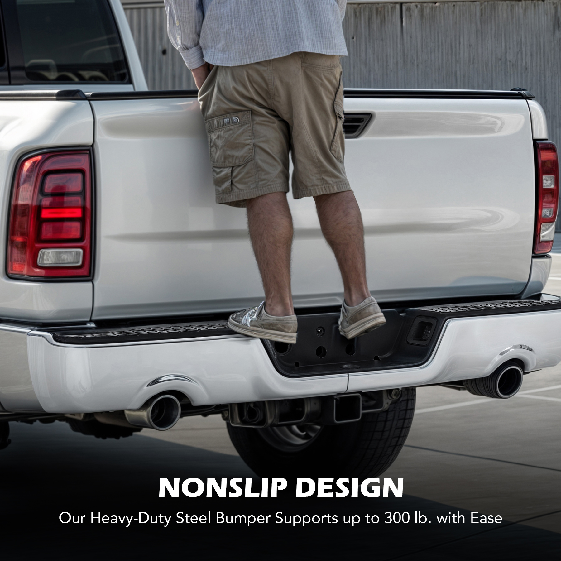 2009-2018 Dodge Ram/Classic 1500/2500/3500 Rear Bumper Without Dual Exhaust & Without Sensor Holes - CH1102369, Aftermarket / Unpainted