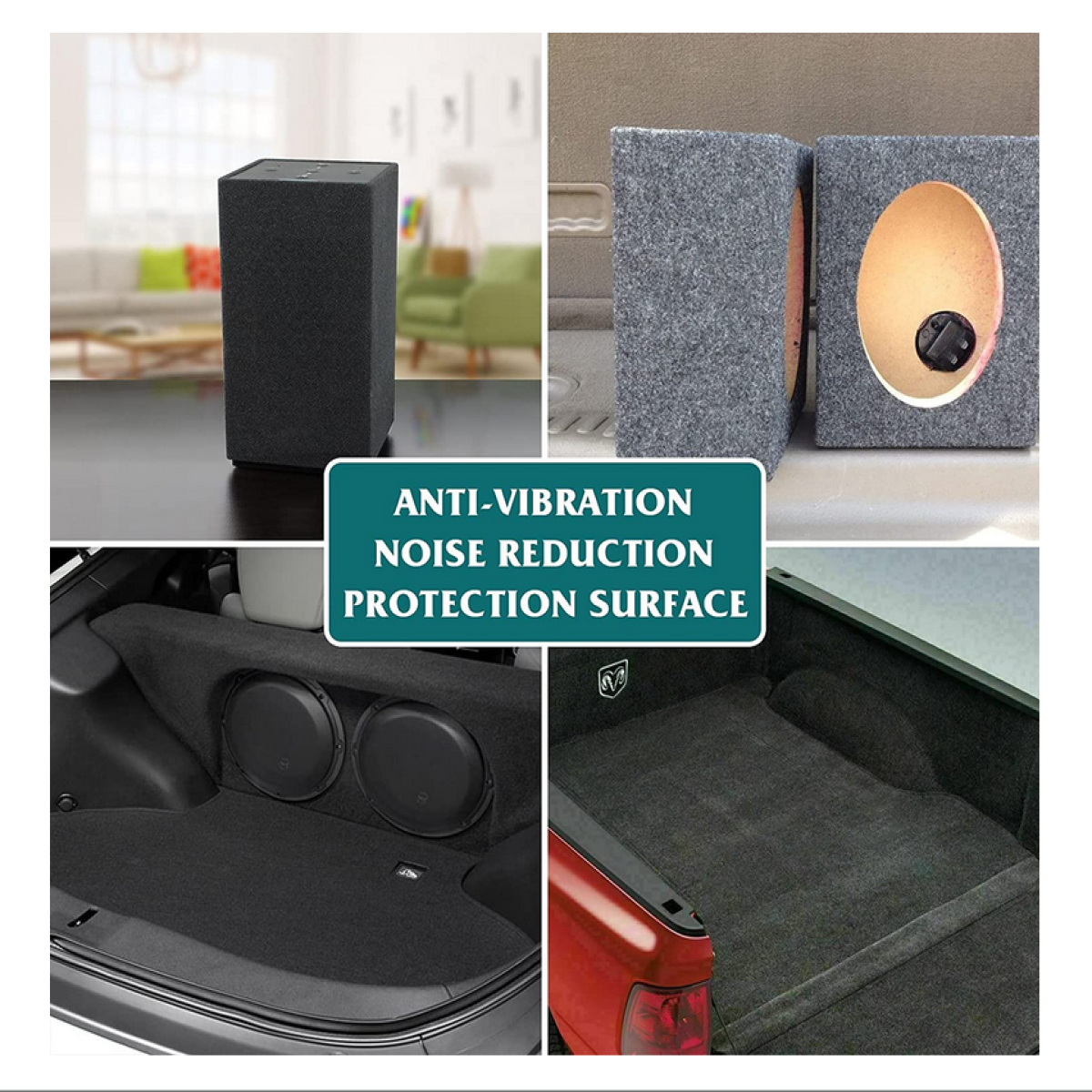 thumbnail image 2 of Car Subwoofer Protect Underfelt Carpet Liner Lightweight For Boat Upholstery, Auto Floor, Trunk 2 of 14