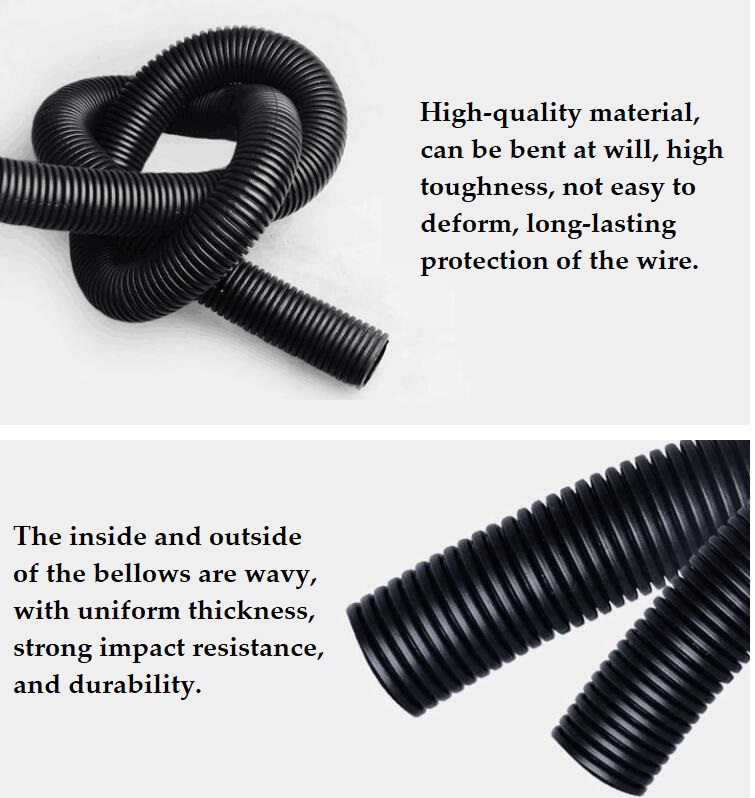 Split Wire Loom Conduit Flex Tubing Automotive Wire Protector Harness Wrap  Lot