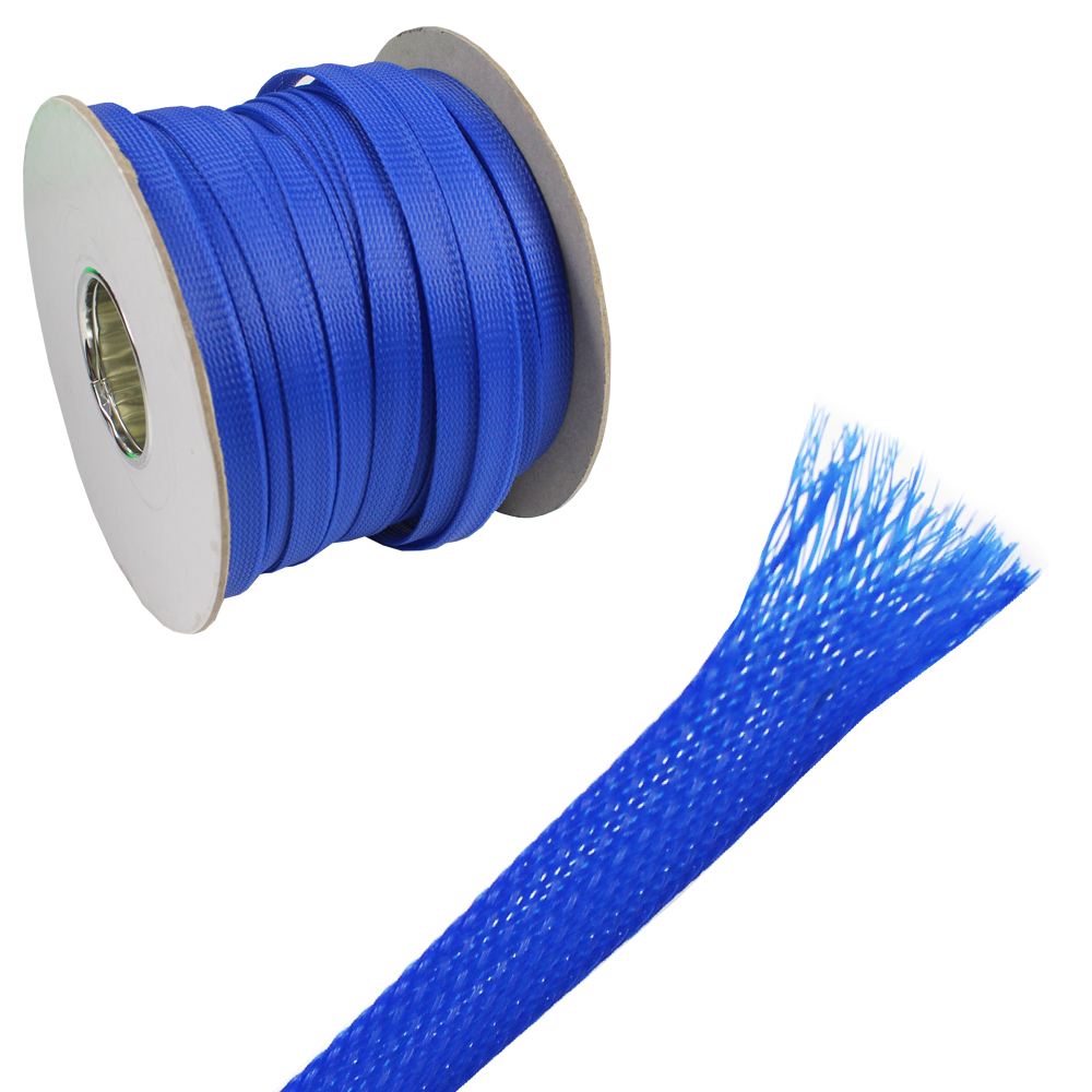 PET Expandable Braided Sleeving Automotive Wiring Loom Wire Braid