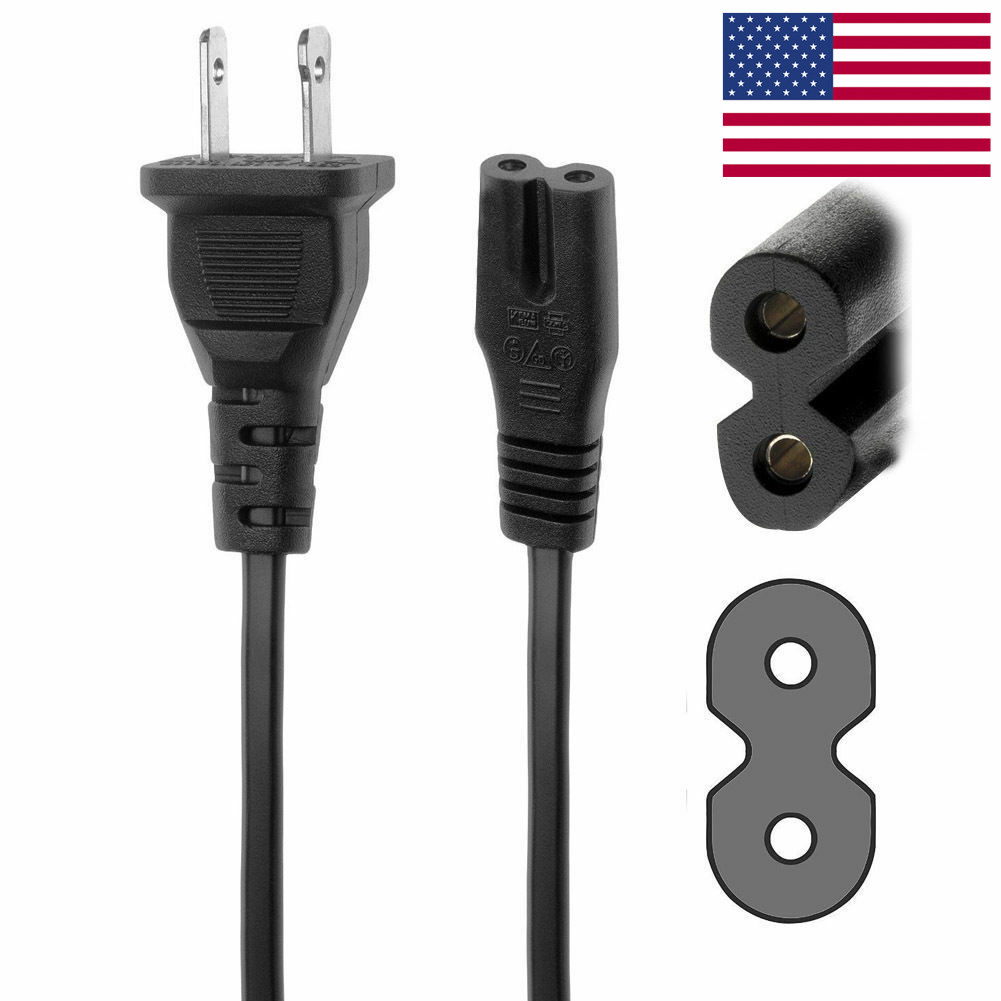 2 prong ac power cord cable for sony ps4 pro playstation 4 pro xbox one