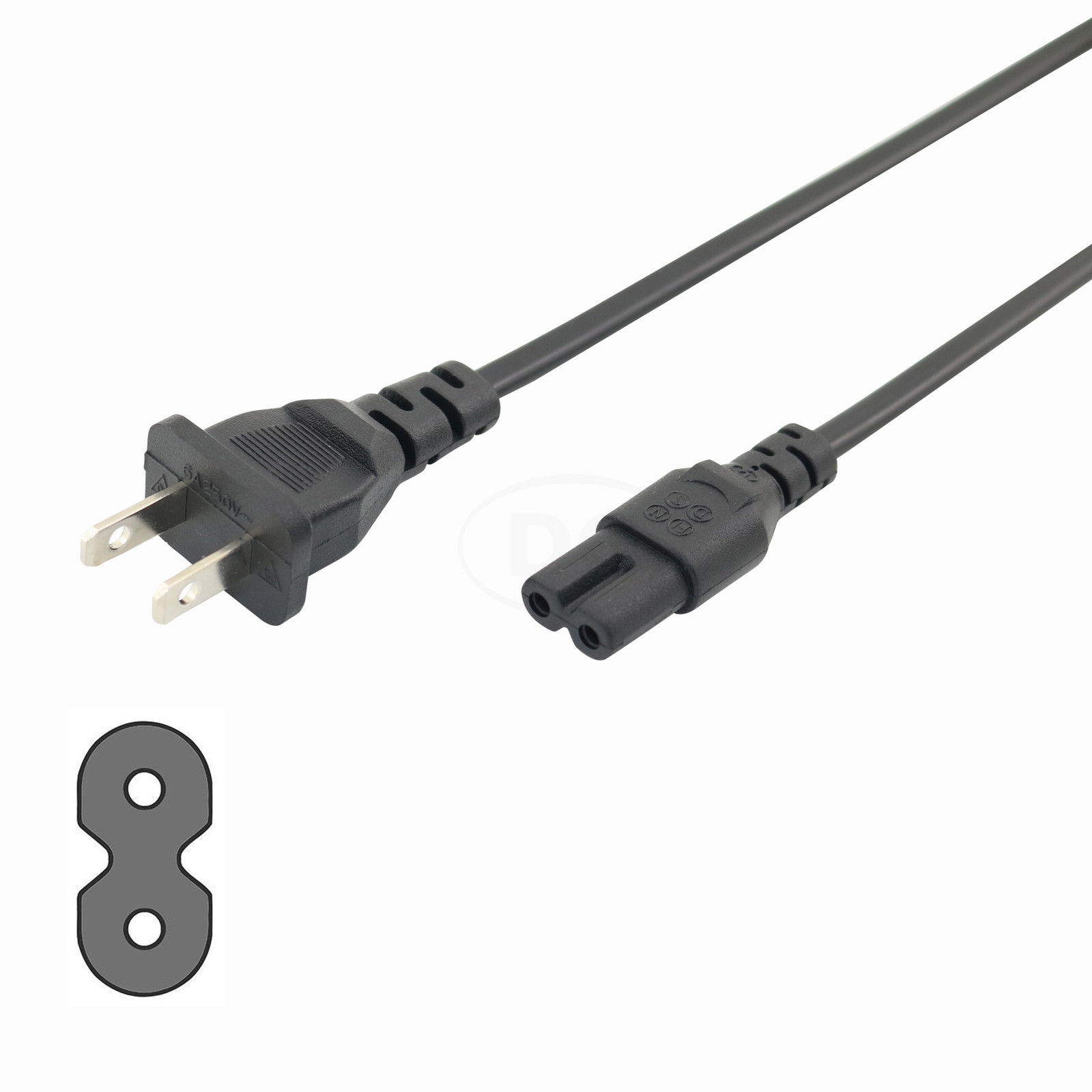 Lot Ac Power Cord Cable 2 Pin For Original Ps4 Ps3 Slim Super Slim Us Ebay