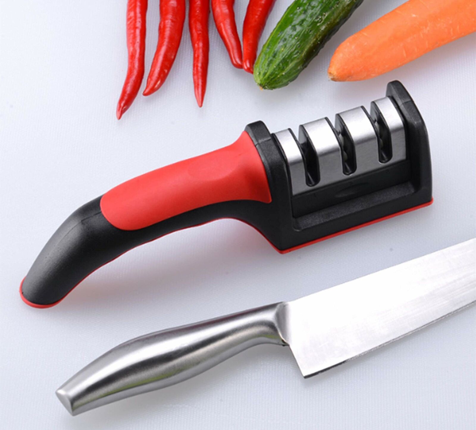 New Knife Sharpener Kitchen Knives Blade Sharpening Tool 3 Stages ...