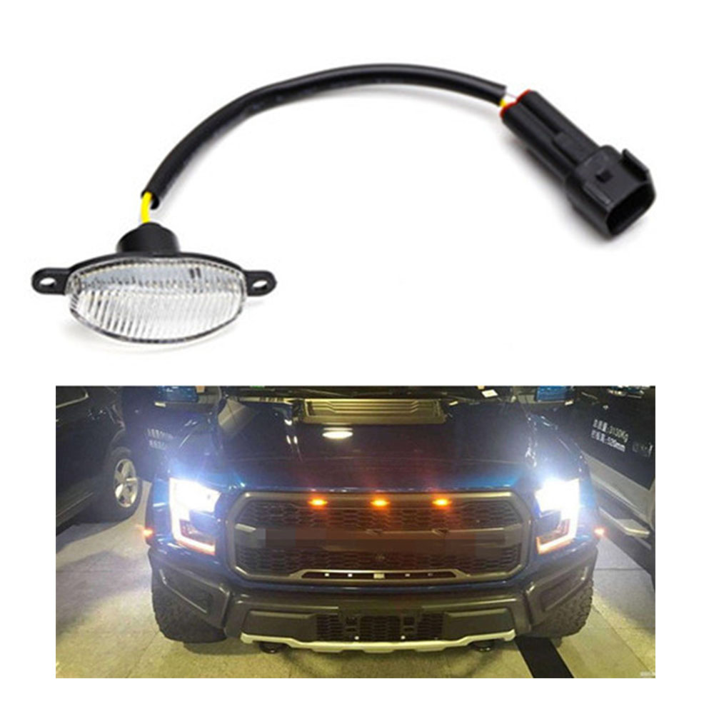 3x Ford SVT Raptor Style LED Amber Grille Lighting Kit Universal for Car SUV sy