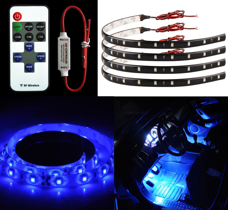 Details About Us Blue Led Lights Bar Lighting Lamp Car Truck Interior 2019 Part Accessories