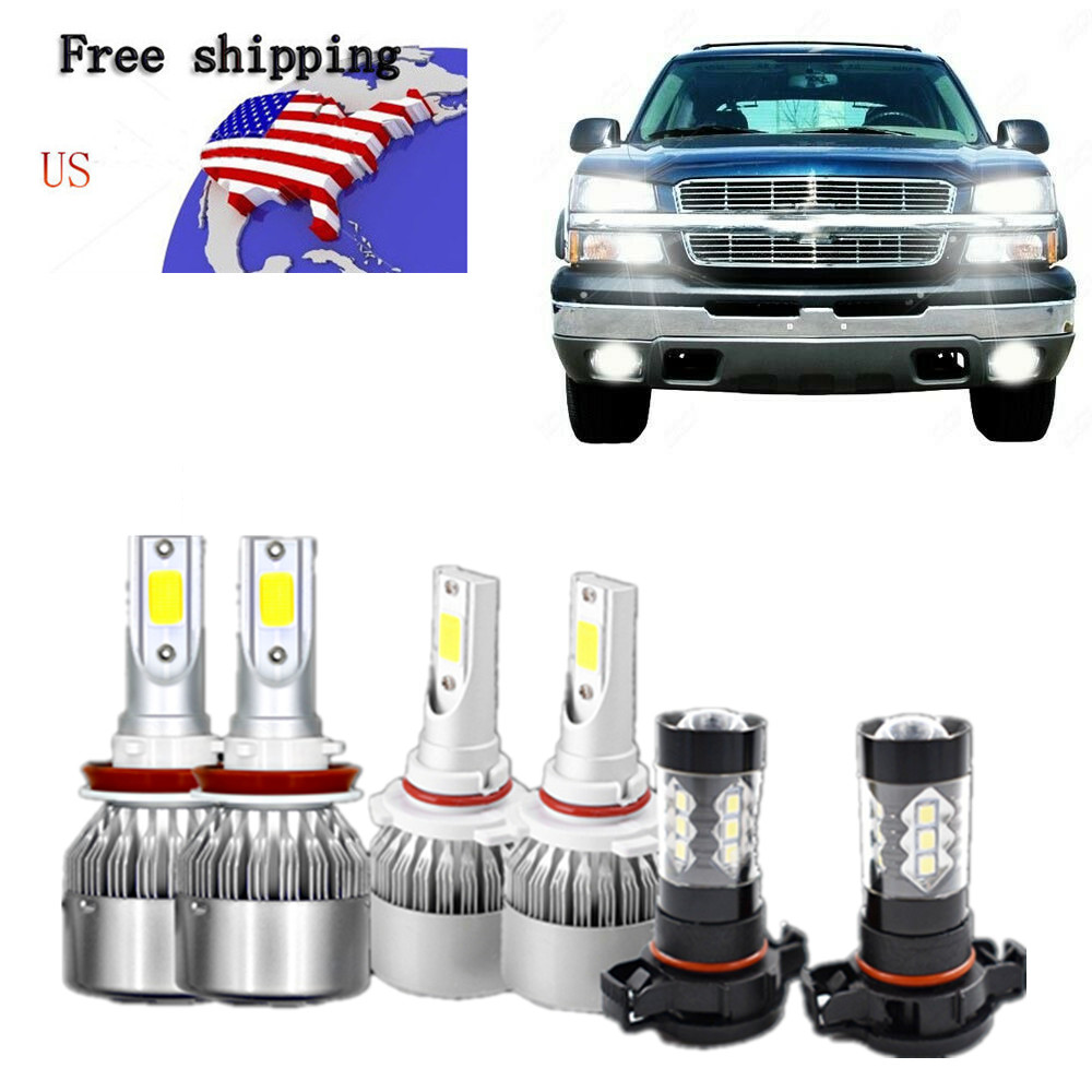 Xtreme White Headlight Bulbs For Chevy C3500 1990-2000 High /& Low Beam Set of 4