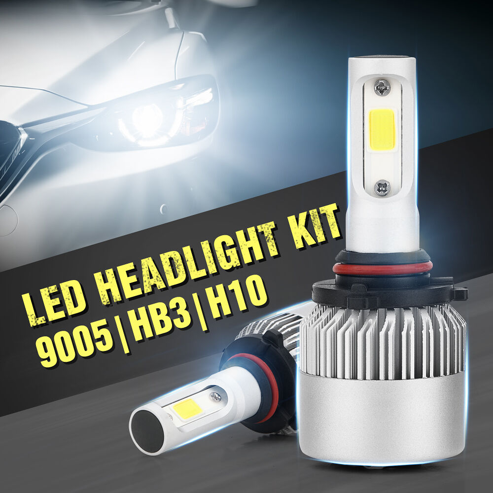9005 9006 LED Headlight Bulbs Combo For Chevy Malibu S10