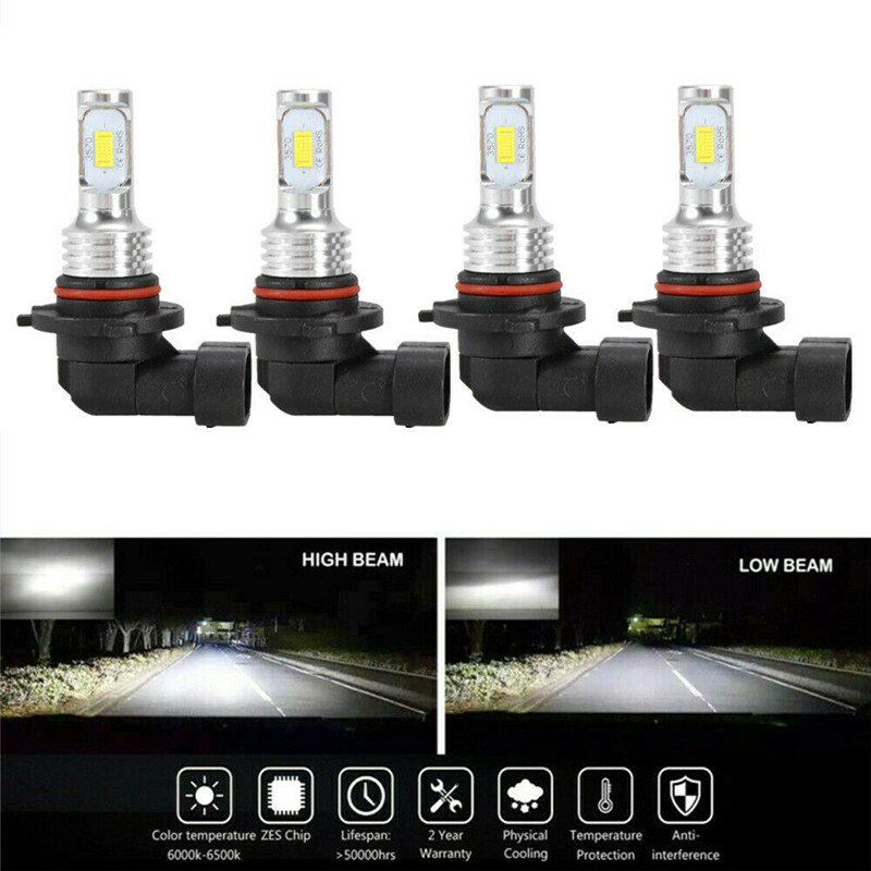 For Chevy Tahoe 20012006 9005 9006 LED Headlight + 880 Fog Light Bulbs