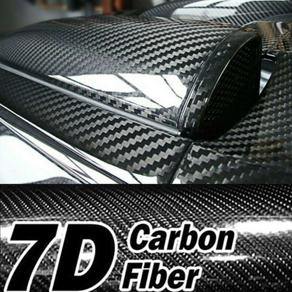 Carbon Folie Auto, Car Wrapping Folie 7D, Auto Innenraum Folie Carbon, Carbonfolie  Auto Außen, Karbon Folie für Auto, Carbon Fiber Wrap DIY, Schwarz Folierung  für Auto, Wasserfest Autofolie Carbon : : Auto