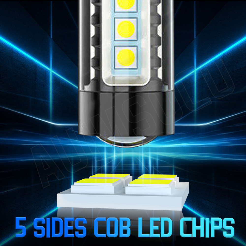 AUIMSOCO 9006 LED Fog Light Bulbs – 6000K White, 80W, Plug & Play, 2x For Toyota Tundra Corolla Prius 4Runner