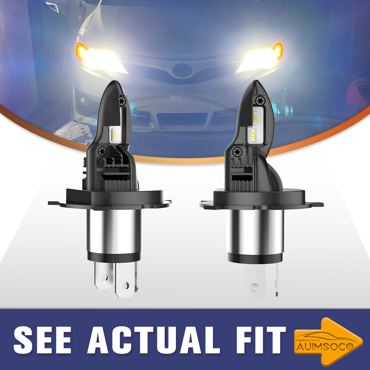 For Kawasaki KLX250 2018–2020 LED Headlight Bulbs H4 2pcs High Low For Kawasaki KLX250 2018–2020 LED Headlight Bulbs H4 2pcs High Low