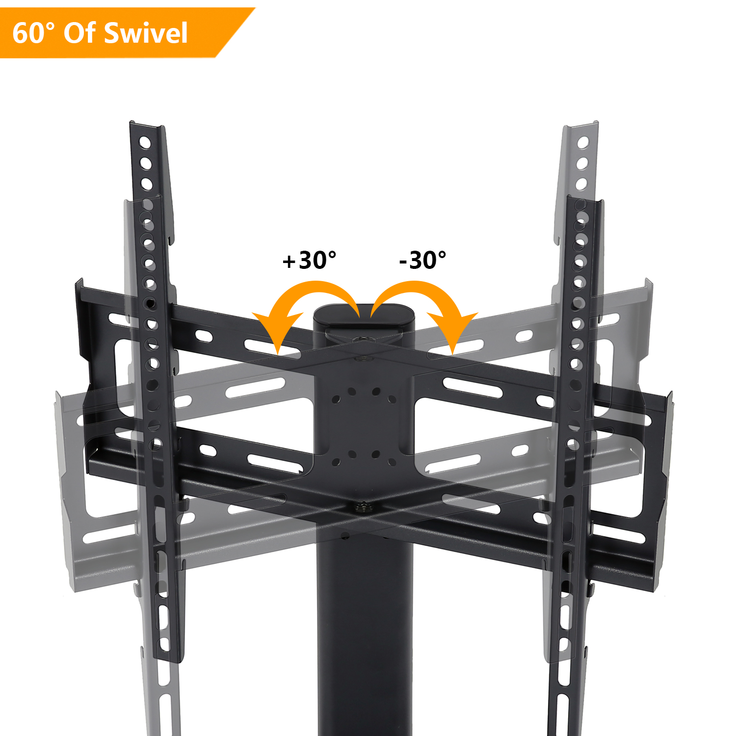 Table top TV Stand with Swivel Mount for Most 2755 inch Plasma Flat