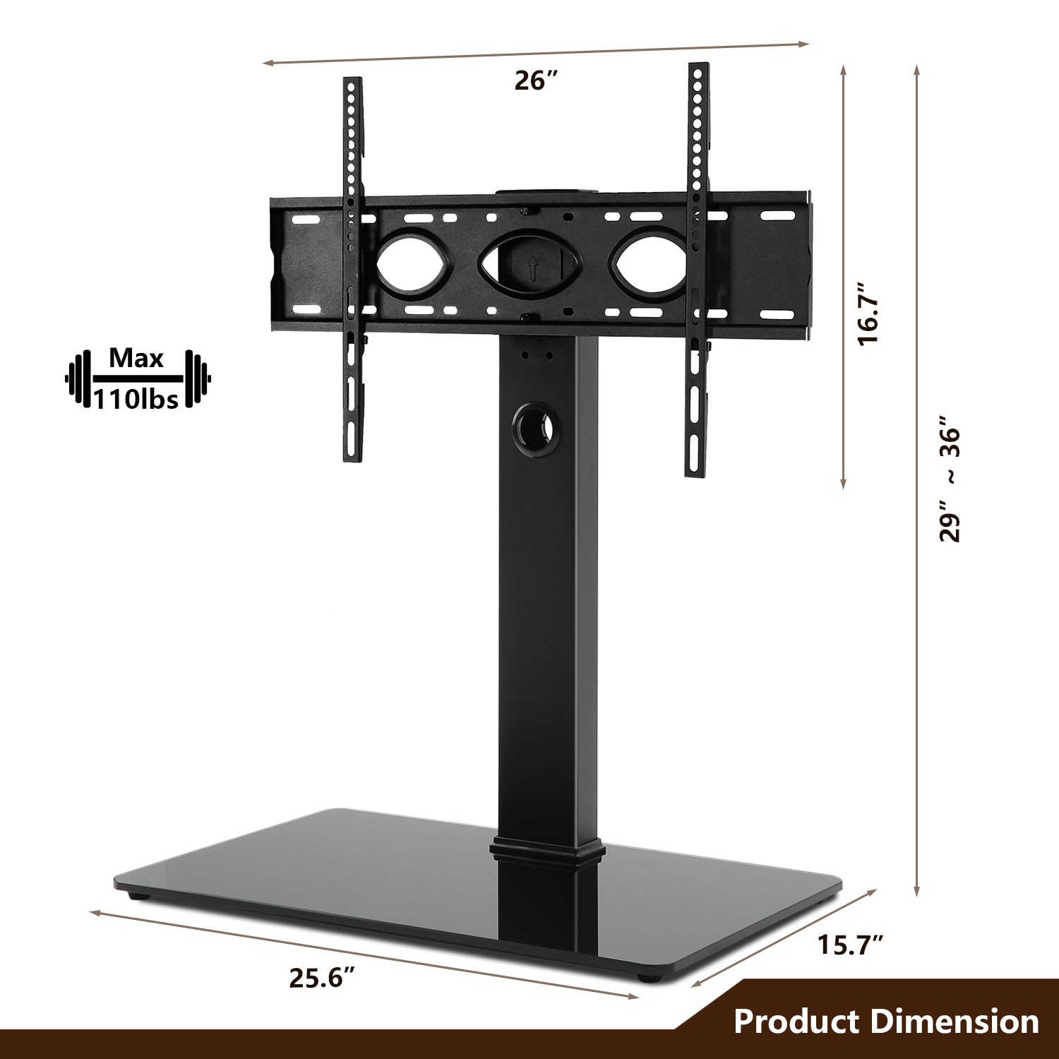 Universal Swivel TV Stand Tabletop TV Stand Base for 40-80 inch TVs | eBay