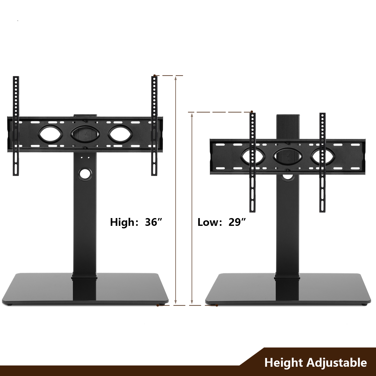 Universal Swivel Tabletop Tv Stand For Most 50-80 Inch Flat Or Curved 