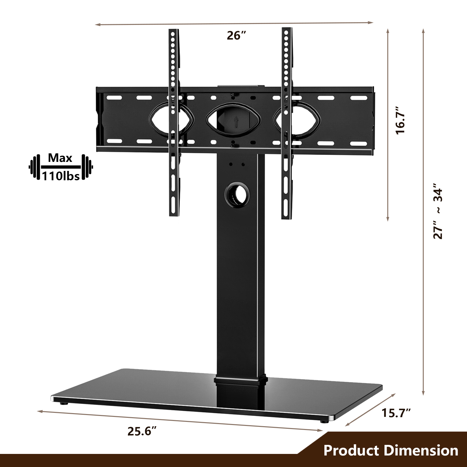 Universal Swivel TV Stand Tabletop TV Stand Base for 40-80 inch TVs | eBay