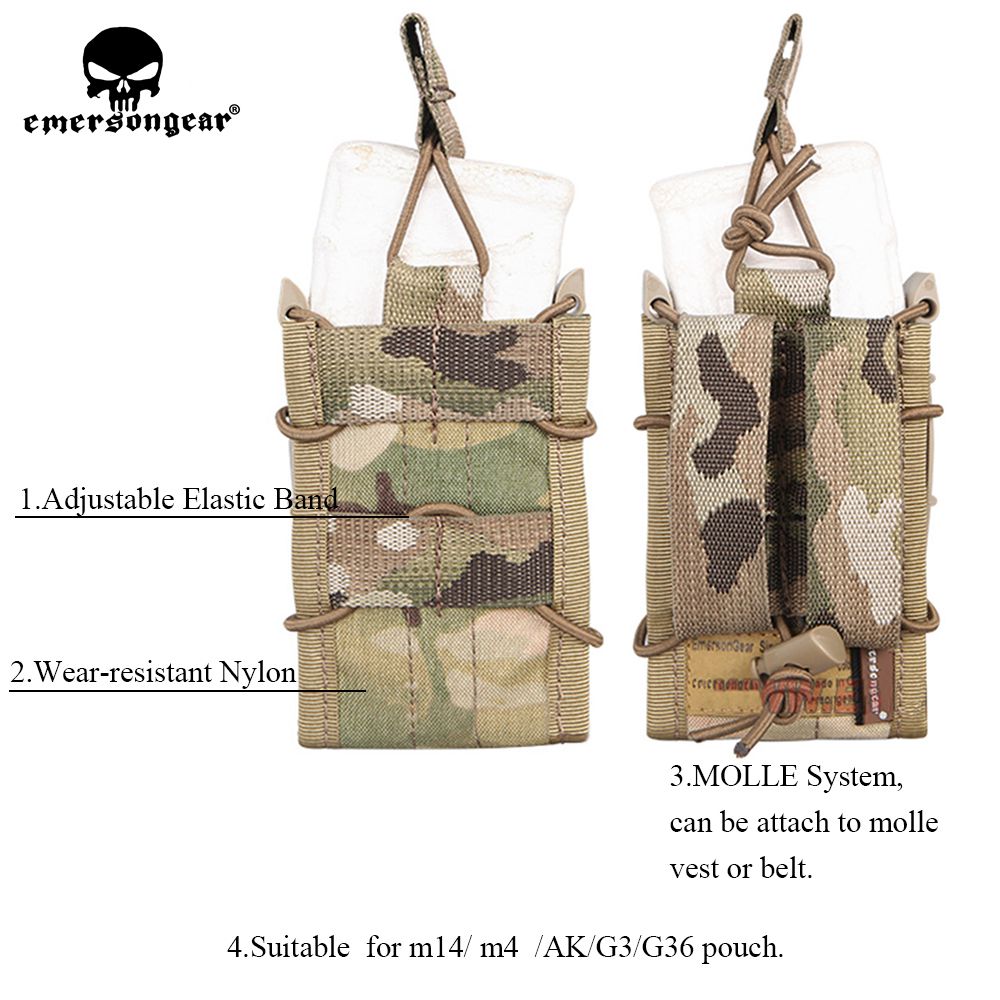 EmersonGear Pannello Porta Caricatori Triplo 5.56 In Nylon Per Gilet Tattico
