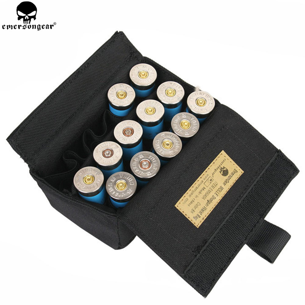 Tactical Molle Shotgun Shell Ammo Pouch Carrier Waist Bag Holder