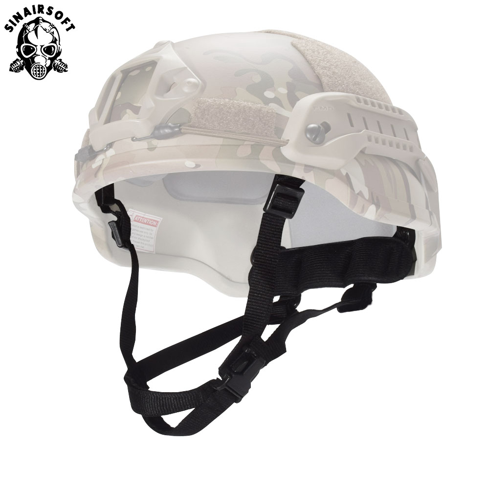 Tactical MICH ACH Helmet Retention System H-Nape Chin Strap Airsoft