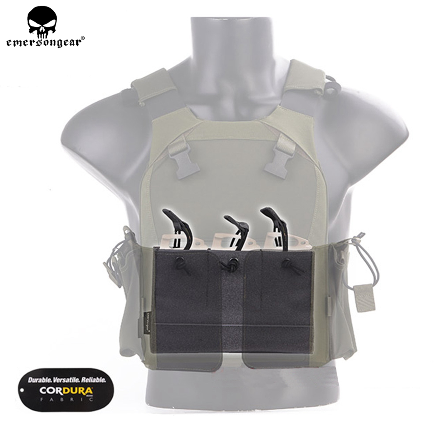 Panneau Tactique EmersonGear Triple Poche Multicolore - Pour Gilet