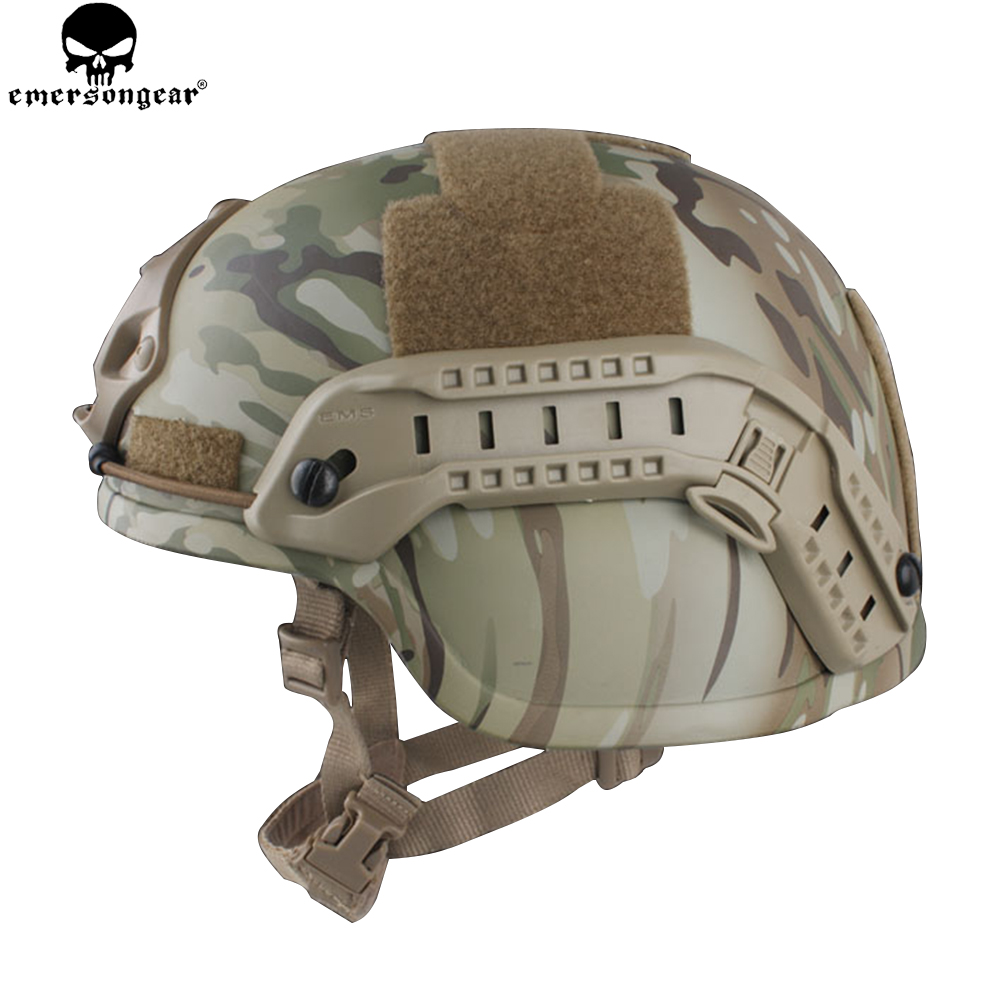 Emerson Tactical ACH MICH 2000 Helmet Ear Flaps Helmet w/ NVG