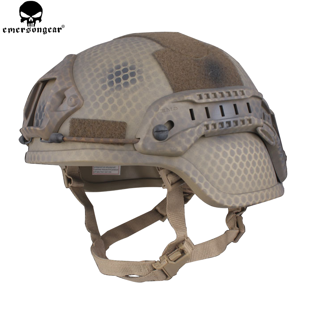Emerson Tactical ACH MICH 2000 Helmet Ear Flaps Helmet w/ NVG